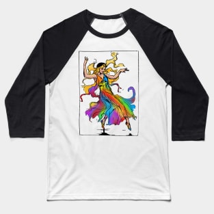 Rainbow's Daughter Polychrome Baseball T-Shirt